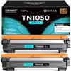 iNKPAD 2-Pack TN1050 TN-1050 Cartucce Toner Compatibili per Brother DCP-1612W MFC-1910W HL-1110 HL-1212W DCP-1610W HL-1210W DCP-1512 MFC-1810 DCP-1510 Stampante (2 Nero)