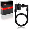 1PZ FCO-9BY - Filo di candela bobina di accensione per moto di ricambio per Polaris Yamaha PW50 PW80 YFM350 Suzuki Honda 150CC 200CC 250CC ATV Quad Go Kart Pit Bike Ciclomotore
