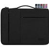 Lubardy Custodia per computer portatile 13-14 pollici antiurto impermeabile custodia protettiva per computer portatile compatibile Macbook Air/Pro 13-13,3 pollici, HP, Dell, Samsung, ecc. Nero