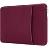 MicaYoung 14 Pollici Custodia Portatile Protettiva Borsa Porta PC Computer Notebook Sleeve Cover per 14 Pollici VivoBook ZenBook ThinkPad Acer ASUS Dell HP Chromebook Samsung Notebook Surface, Rosso