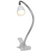 BRILLIANT lamp Anthony LED clip luce ferro/bianco | 1x LED 2.4W integrato, (200lm, 3000K) | Scala da A ++ a E | Con interruttore a cavo