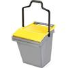 MATTIUSSI EASYTROLLEY 45LT Fusto Grigio Coperchio Giallo