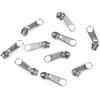 cyclingcolors 10x Cursore Cerniera Ricambio Kit di Riparazione per Cerniera Testa N°3 Cursori per Vestiti Borse Giacche Borse Valigie Jeans, nichel