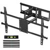 suptek MA01A - Supporto da parete per TV, orientabile, inclinabile, per TV da 32 a 84 pollici, piatto e curvo, universale, con 6 bracci ultra forti, max. VESA 600 x 400 mm