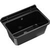 GRANITAN Lavandino da Esterno Moderno per Garage e Lavanderia - Lavatoio per Installazione Interna ed Esterna - Pilozzo da Esterno Giardino - 61x41x30 cm - Nero LUX