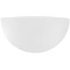 La Bámbola Ricambio vetro mezzaluna curvo opaco 25 cm (bianco opaco, 25 cm)