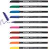 edding 1200 colourpen Pennarello punta in fibra; Scatola in metallo 10 pz.; Colori assortiti; Tratto 1 mm