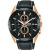 Lorus Orologio Analogico-Digitale Quarzo Unisex con Cinturino in Pelle RM308HX9