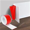 MeYuxg Battiscopa autoadesivo, 10 cm x 3 m, in PVC morbido, battiscopa flessibile, facile da tagliare, per soggiorno, bagno, cucina, bianco