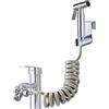 xocome Doccetta per Bidet - Set spruzzatore bidet in acciaio inossidabile, Doccia con Deviatore 2 Vie, Tubo Flessibile da 59 inch e supporto