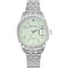 Ravel Plus - Orologio da Donna Rotondo 34 mm con Calendario e Impermeabilità 3 ATM, Vetro Zaffiro e Quadrante Sunray - Analogico Quarzo - RPD007LB - Acciaio Inossidabile/Quadrante Verde