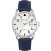 Ravel Plus - Orologio da Uomo Rotondo 40 mm con Calendario e Impermeabilità 3 ATM, Vetro Zaffiro e Quadrante Sunray - Analogico Quarzo - RPD004M - Nero/Quadrante Argentato