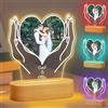 JOYENDER Regalo di San Valentino Personalizzato per Lui Lei l'anniversario Coppia Acrilicaper il Fidanzato e Fidanzata Cuore Cornice Acrilica per i Regali di Inaugurazione Della Casa per Gli Amici