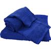 GX GARGIX GARGIX SET TRIS 3 PEZZI ASCIUGAMANI SPUGNA BAGNO TELO DOCCIA VISO OSPITE PER HOTEL (Lory-10/BluRoyal)