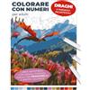 WhiteRaven Books Colorare con numeri per adulti | Draghi e paesaggi incantevoli | Libro antistress con animali fantasy, ideale per pennarelli e matite colorate: ... attraverso illustrazioni affascinanti