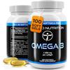 TUDIMO Olio di Pesce Omega 3 1000mg Capsule - 100 pz (Scorta 3+ Mesi) di Softgel Capsule a Disgregazione Rapida con 1000 mg di Fish Oil Omega3 Qualità Premium
