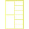 TownStix 200 Pezzi - Etichette Adesive Bianche Grandi, Adesivi Bianchi su cui scrivere - 150 x 100 mm, 100 x 50 mm