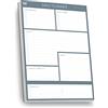 Clear Mind Concepts®,Blocco da scrivania per agenda giornaliera, formato A5, 100 fogli non datati, carta spessa da 120 g/m², studio, pianificazione e organizzazione della produttività