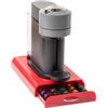 Mind Reader Ancora - Cassetto per 50 capsule Nespresso, colore: Rosso