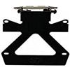 one by Camamoto cod 77541405 portatarga Posteriore Sottocoda regolabile phantom malaguti f12 Nero Ricavato dal Pieno Tagliato a Laser con supporto frecce