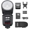 Godox V100N V100 N V100-N Testa Rotonda Flash Flash Speedlight per fotocamere Nikon 100Ws TTL HSS 1/8000s 2.4G Built-in LED Luce di Riempimento