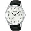 Lorus Orologio analogico al quarzo da uomo con cinturino in pelle RH913PX9, argento, cinghia