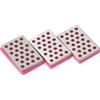 PATIKIL 1.2x0.8 500 Grana Fine Sci Snowboard Diamante Pietra 3pz Sci Bordo Affilatore Diamante Bordo Lime Snowboard Pietra Dentellata Fucsia