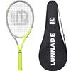 LUNNADE Racchette da tennis per adulti, 27 pollici racchetta da tennis ricreativa con copertura, Pre-Strung & Regrip, amanti degli uomini e delle donne
