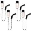 Hirisi Tackle Catena in ottone per pesca alla carpa Bobbins Swinger Drop Off indicatore catena in ottone per allarmi di pesca, indicatore di morso catena nera, clip regolabile (FBA-B2029-4)