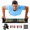 ROMIX Push Up Board, 12 in 1 Multifunzionale Sistema Pieghevole Tavola Rack per Flessioni con Maniglia Antiscivolo, Portatile di Allenamento Casa Attrezzature Palestra per Body Muscolare Fitness