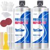 Limino Kit di Riparazione in Fibra di Vetro Marina -100 ml Colla Epossidica per la Riparazione del Graffio di Vetro, Resistenza ai Raggi UV, Epossidica Filler - Gusto di Riparazione di Coet Gel per Barche