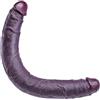 Umania Dildo gigante a doppia testa 50 * 4,2 cm, pene lungo in silicone a doppia testa, giocattolo realistico XXXL, dildo nero XXL per coppie, lesbiche e gay
