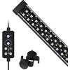 hygger Sommergibile Illuminazione per Acquario,24/7 Spettro Completo Luce LED per Acquario,14W Submersible Lampada Aquarium LED con 9 Colori per Acquario da 41-68cm Tank