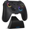 DoJoZone Controller PC Wireless con Dock di Ricarica, Controllers Switch 2 con Hall Effect Joystick/Trigger(NO Drift), Luce RGB, Programmabili, Gaming Joystick per Switch 2/Switch/Lite/OLED/PC Windows