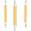 Generico Lampadine R7S LED 118mm Dimmerabile, Lampada LED 118mm 30W R7S Sostituisce Alogena 300W J118, 3000LM, Lampadina LED R7S 118mm Luce Naturale 4000K, Doppia Estremità COB Luce Lineare Proiettore, 3 pezzi