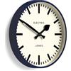 Jones Clocks® Tiger Orologio a parete | Orologio moderno della stazione rotonda | 30cm | Blu scuro | Look di design interessante per cucina, soggiorno o ufficio