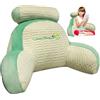 HYSMF Cuscino da lettura per bambini, per sedersi a letto, supporto per schienale, schienale per sedersi a letto, lettura, design, grazioso cuscino per la schiena per adulti e bambini, verde, L