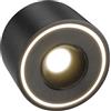 URing Faretti Led Soffitto Nero - Super Piatto - Ø97x55mm - Faretto da soffitto LED 8W 1680lm - 4000K Bianco Neutro - Rotondo Faretti Soffitto 230V, Faretto Led Interno in Alluminio
