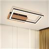 CBJKTX Lampada da soffitto LED Camera da letto - Moderna lampada da camera da letto 12W legno cucina lampada 3000K bianco caldo rettangolare corridoio lampada per soggiorno corridoio ufficio