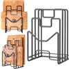 Esshogo Tagliere rack, tagliere rack, tagliere, coperchio per pentole, supporto nero, supporto per coperchio per cucina