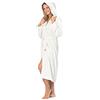 ZOLLNER Accappatoio in Microfibra Unisex, tg. S, Bianco