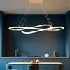 SXQYSM 57W Lampada a Sospensione Lampada da Tavolo da Pranzo, Lampadario LED Dimmerabile Plafoniera Con Telecomando, Soggiorno Lampada, Lampadari moderni, Regolabile Altezza Cucina Lampadari (oro)