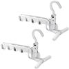 NHQZ 2 PCS Appendiabiti Portatile da Viaggio Clothes Airer Indoor Folding con 5 Fori Adatto per Viaggi in Campeggio all'aperto Appartamenti per Hotel Appartamenti per Studenti
