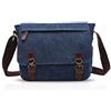 FANDARE Borsa a Tracolla Borse a spalla per 12.9 Pollici PC Ventiquattrore Borse Messenger di tela Uomo Donna Borsa postino Borsetta per viaggio lavoro scuola business università Pendolare Blu M