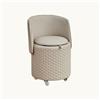 Generic Sgabello da vanità con schienale pieghevole con contenitore, sgabello rotondo con schienale, pouf con ruote, sedia da toeletta con contenitore, piccola sedia girevole per soggiorno e camera da letto.