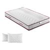 ITALYMATERASSI Materasso Una Piazza e Mezza MEMNATURE 140x200 cm in Memory Foam con 2 Cuscini, Alto 20 cm, Antiacaro e Antibatterico, Dispositivo Medico Detraibile, Made in Italy