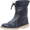 LinRim Stivali invernali da donna imbottiti, stivali invernali da neve, con gambo corto, piatti, invernali, comodi, antiscivolo, vintage, impermeabili, Nero , 37 EU