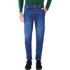 Ciabalù Jeans Uomo Invernali Eleganti Blu Cotone Caldo vestibilità Regular Fit Tasca America Denim Casual Streetwear Chiusura con Bottone e Cerniera (IT, Numero, 54, Regular, Regular, Blu)