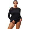 YSABEL MORA Maglia Manica Lunga con Dettagli di Tul per Stile Elegante e Versatile, Ideale Come Sottogiacca o Capo Esterno per Look Raffinati, Abbigliamento Comodo e Adattabile.