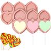 joonnair 2 Stampo in silicone a forma di cuore con 50 Bastoncini per lecca-lecca, Stampi per caramelle, Stampo per lecca-lecca Stampo per caramelle Stampi per lecca-lecca in silicone